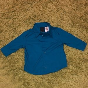 Blue button down shirt 12 months